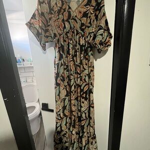 Floral Print Maxi Dress